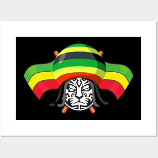 Rasta Jinrai w/ Flags Posters and Art